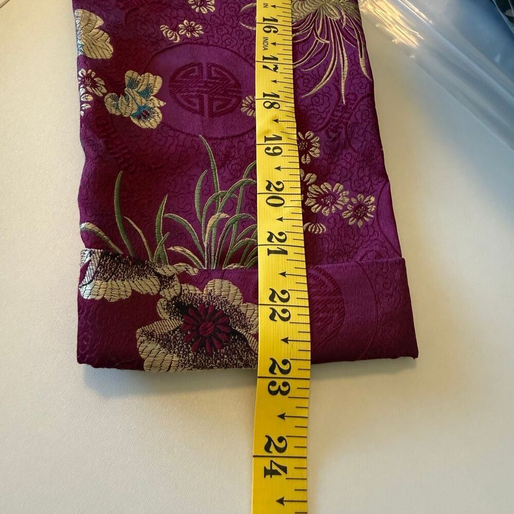 Chico's Magenta Floral Satin Blazer - Picture 10 of 12